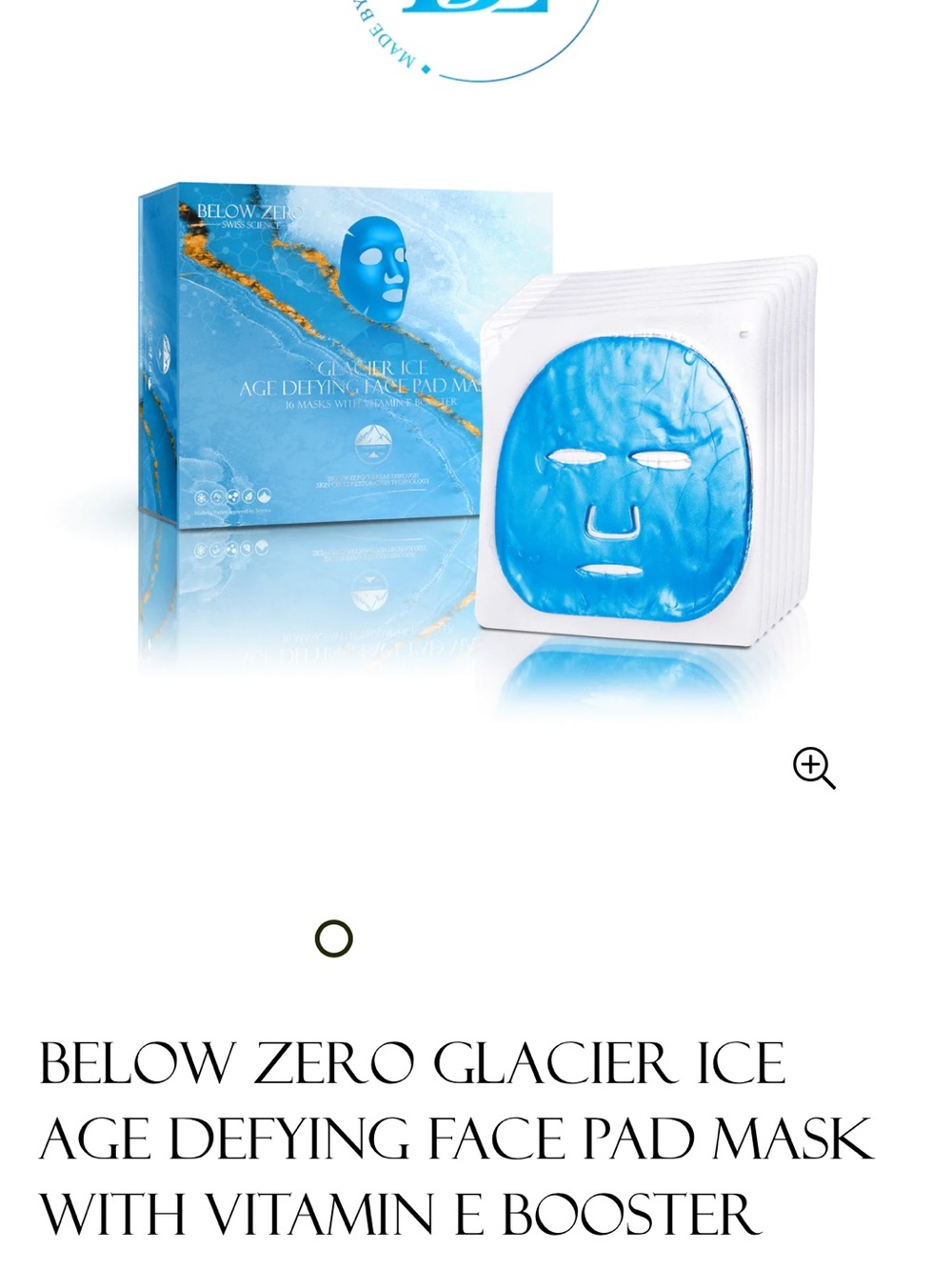 Glacier Ice Age-Defying Face Pad Mask - 16ct